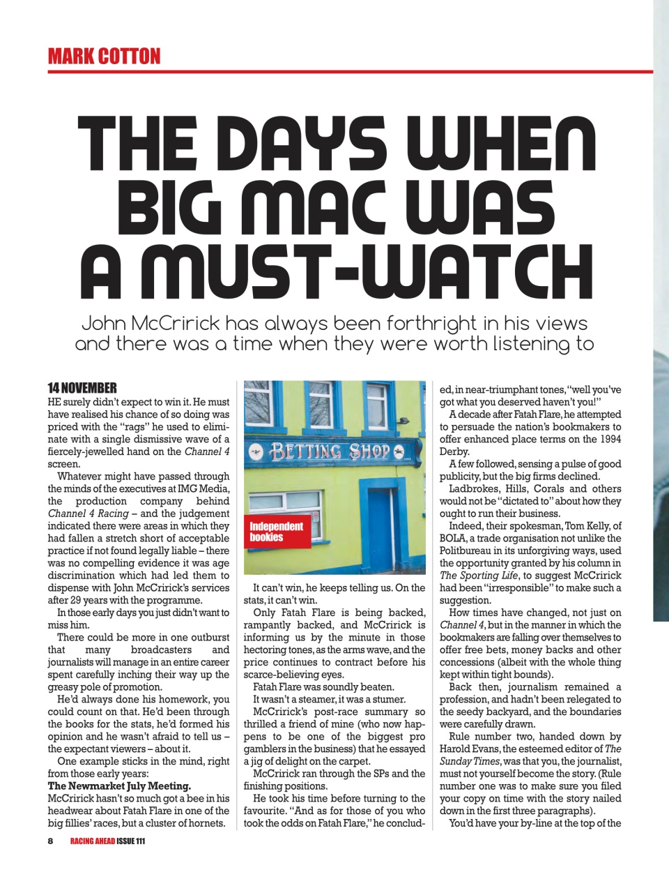 Racing Ahead Preview Pages