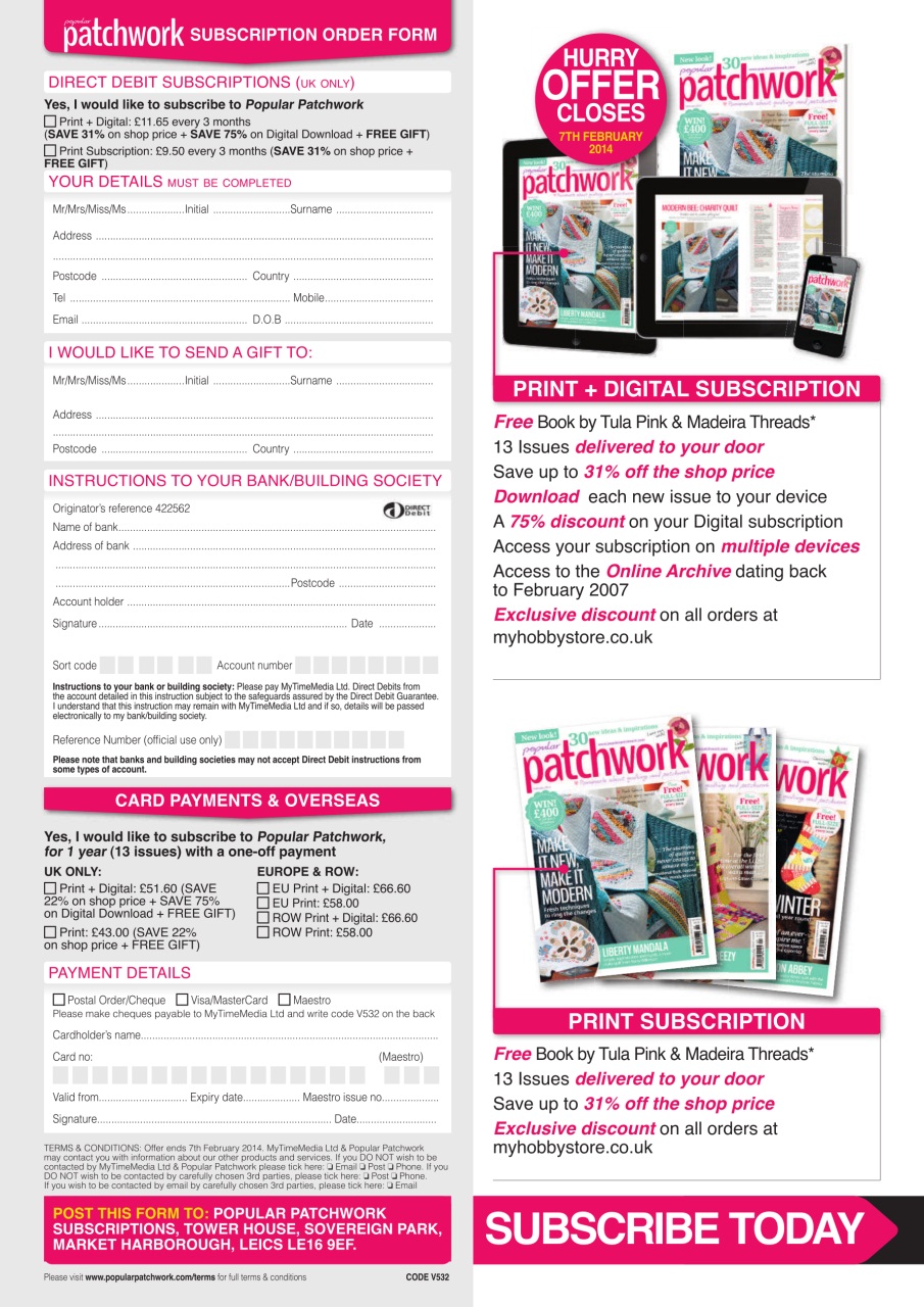 Popular Patchwork Magazine Preview Pages