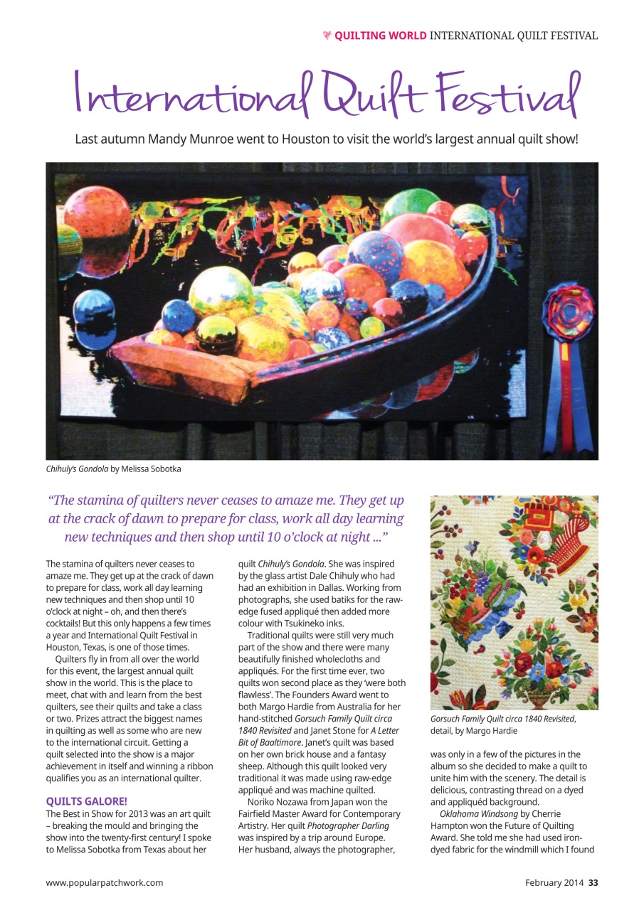 Popular Patchwork Magazine Preview Pages