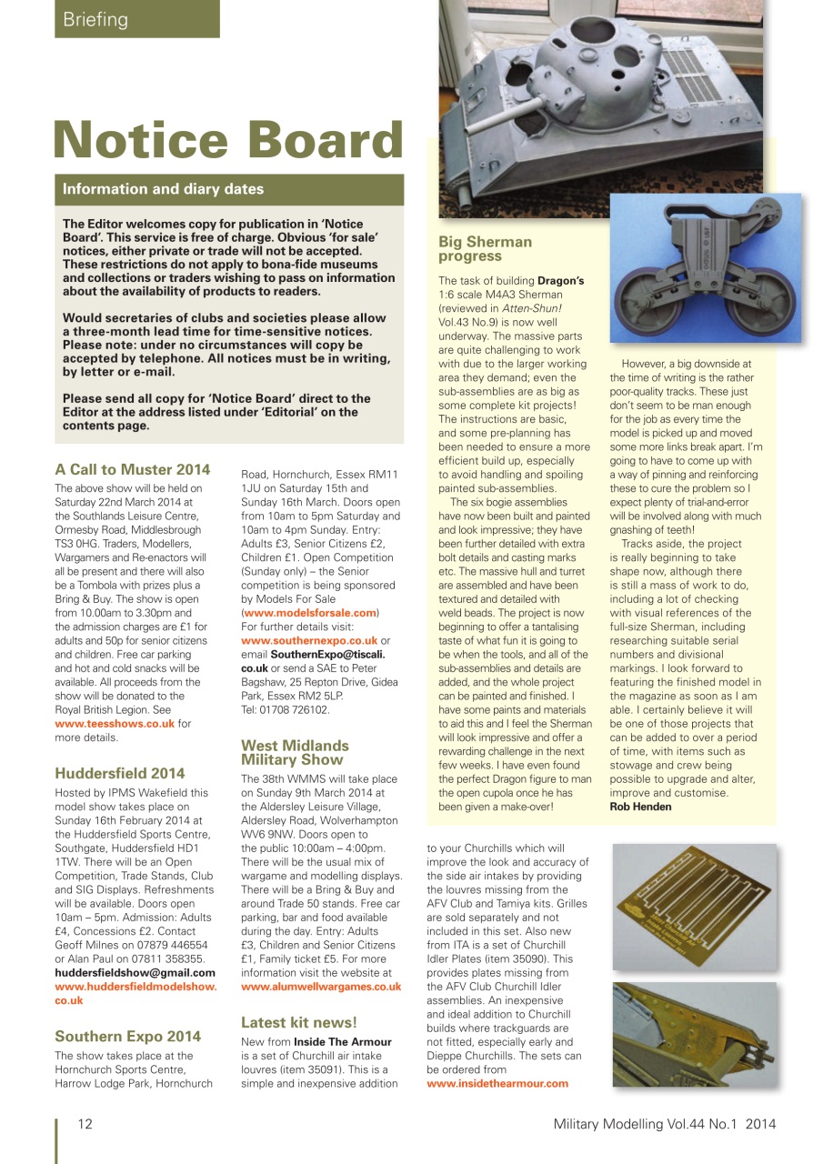 Military Modelling International Magazine Preview Pages