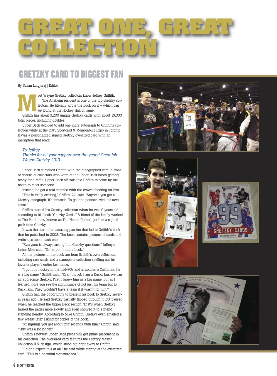 Beckett Hockey Magazine Preview Pages