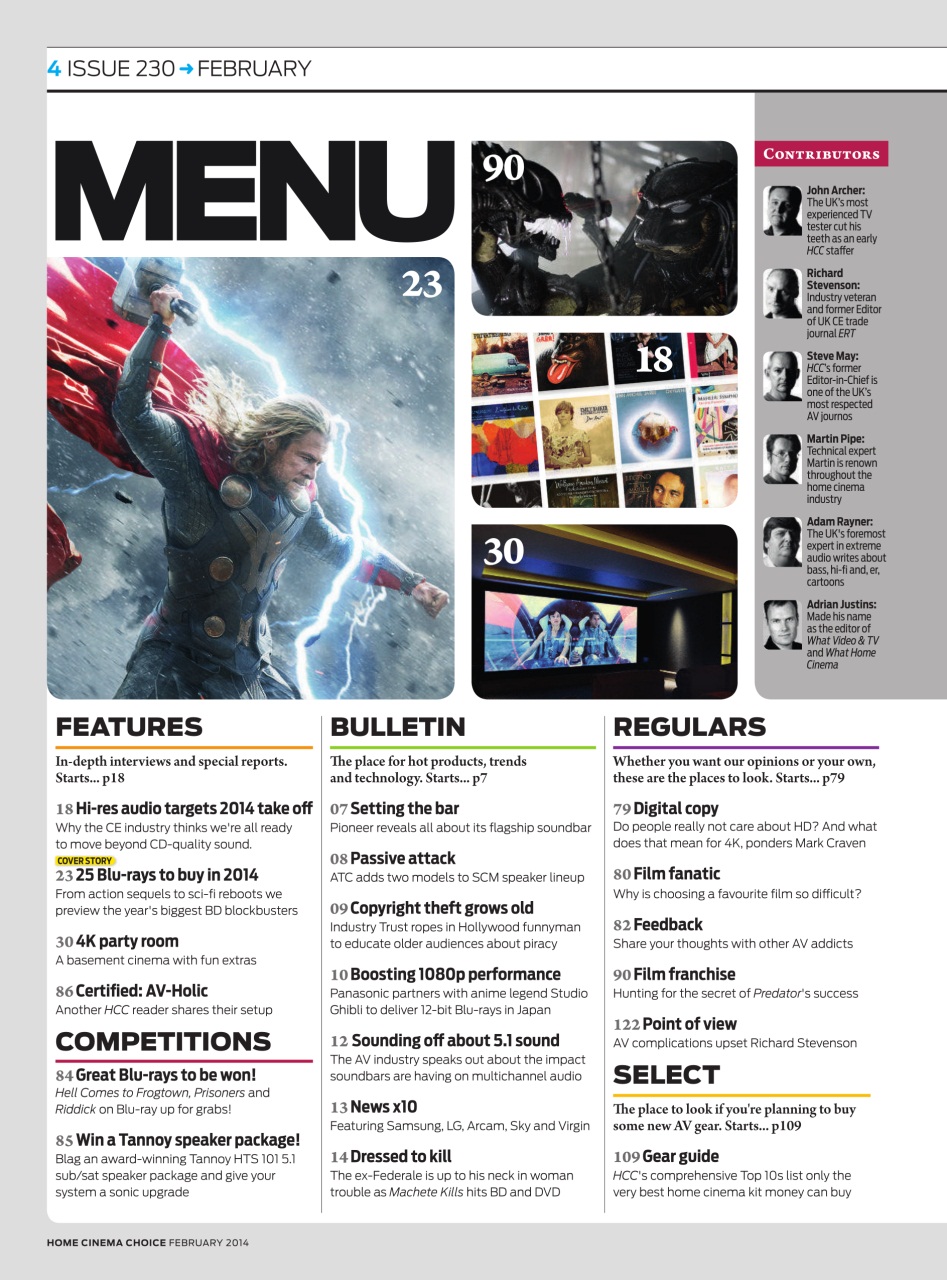 Home Cinema Choice Preview Pages