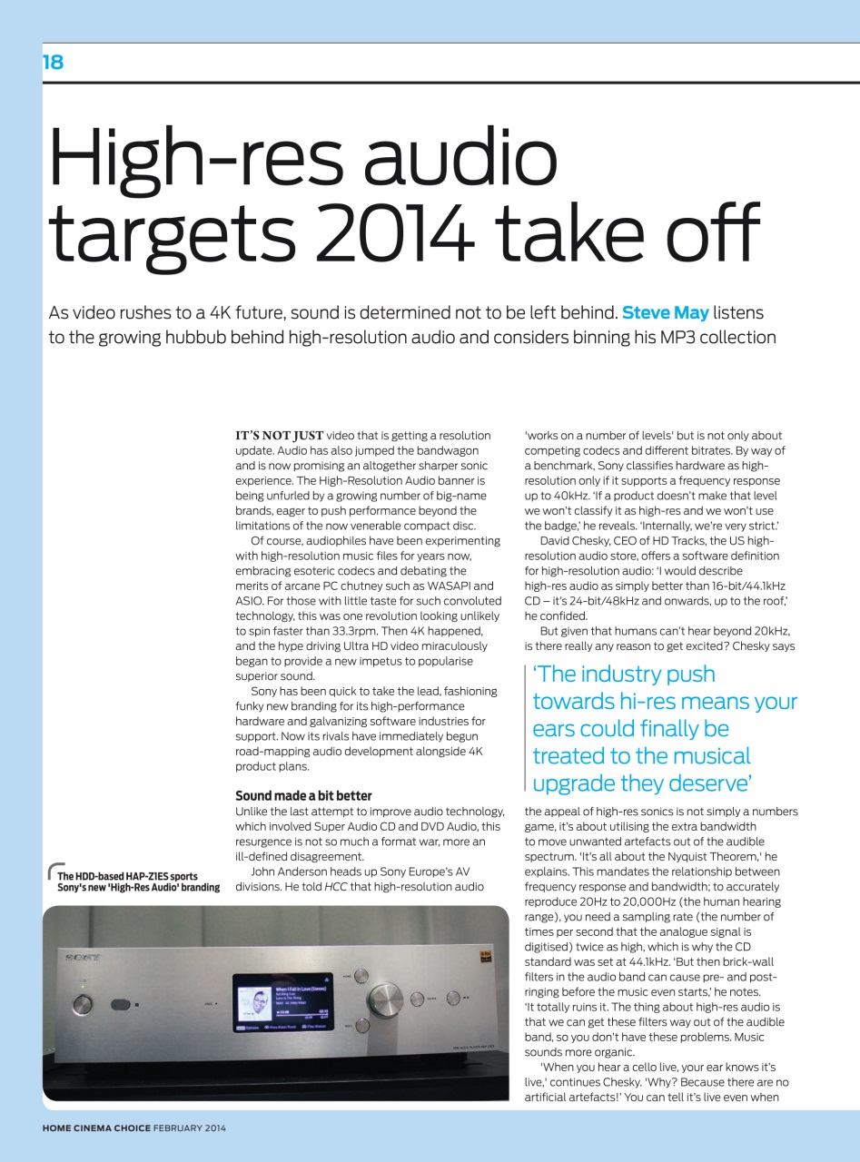 Home Cinema Choice Preview Pages