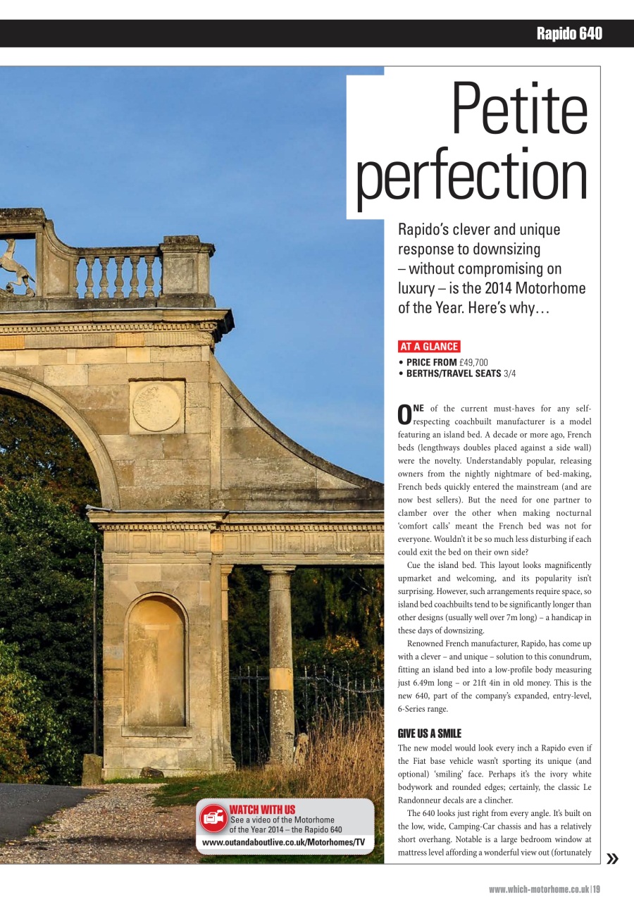 What Motorhome magazine Preview Pages