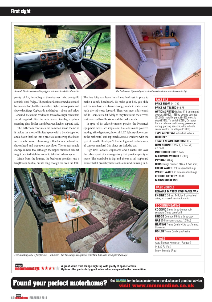 What Motorhome magazine Preview Pages