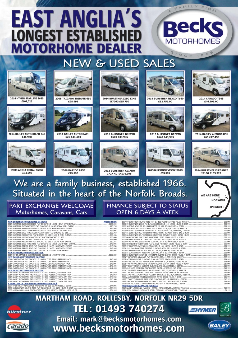 What Motorhome magazine Preview Pages