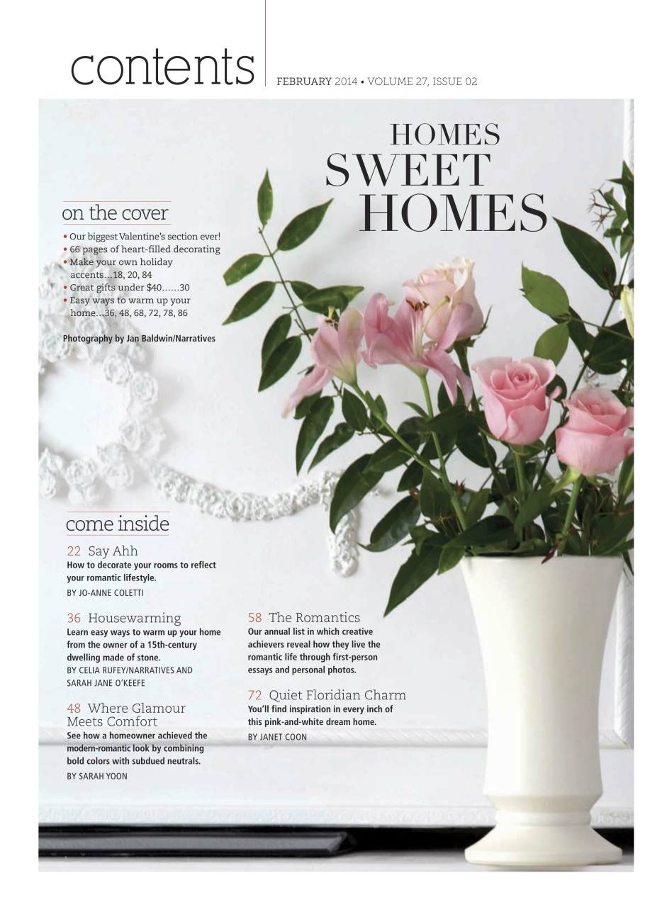 Romantic Homes Preview Pages