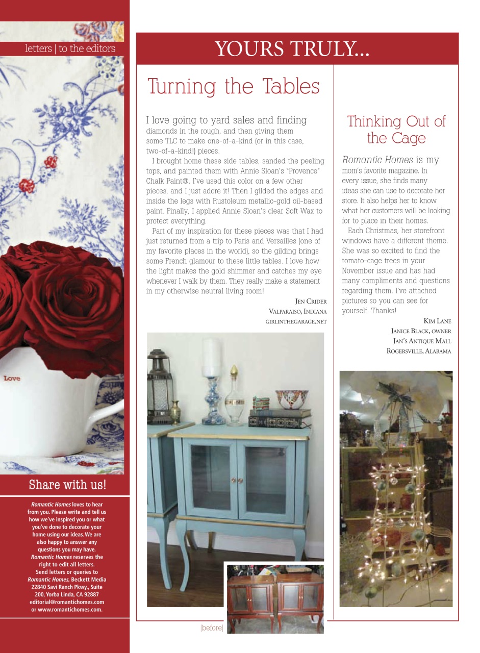 Romantic Homes Preview Pages