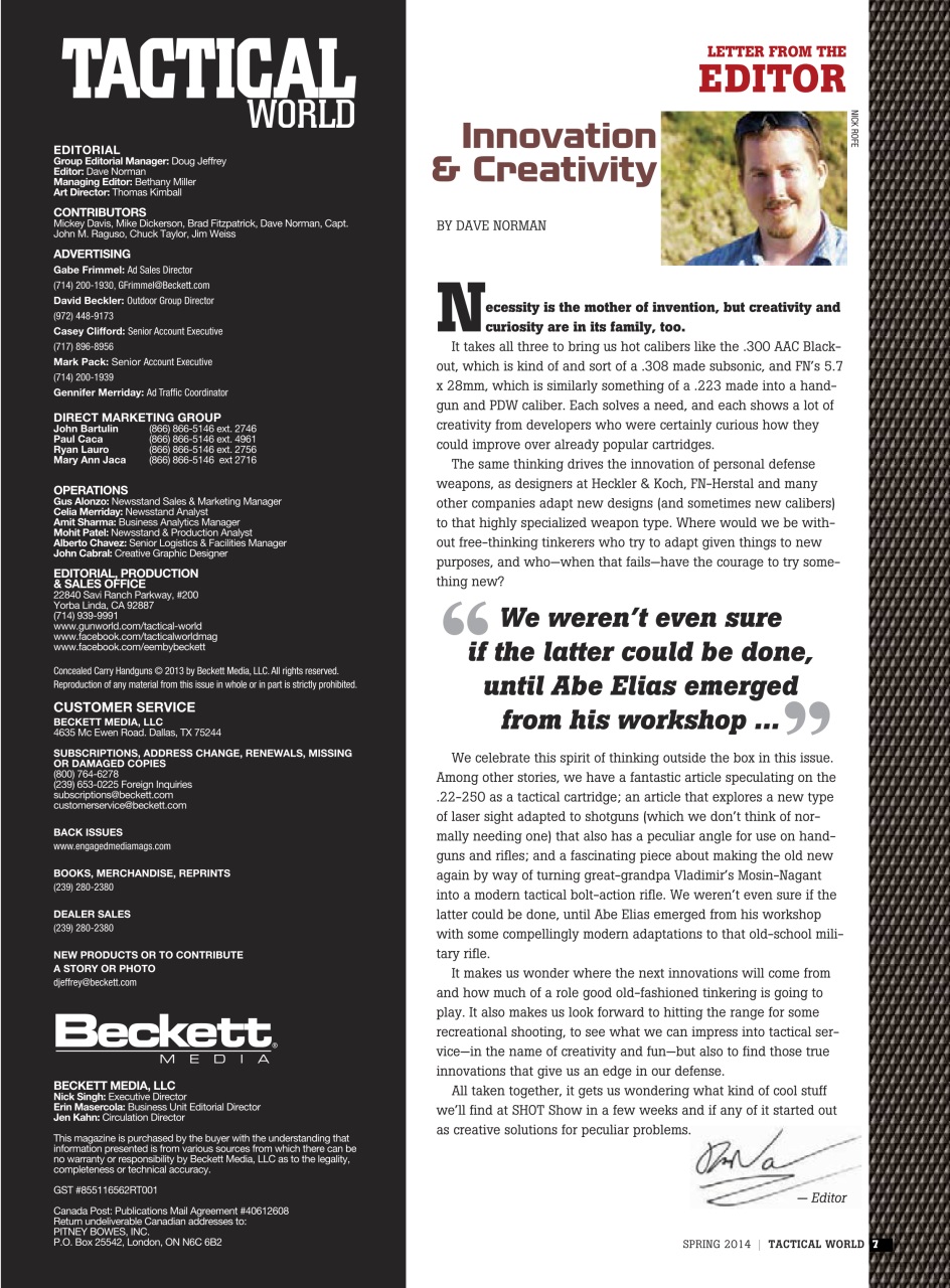 Tactical World Preview Pages