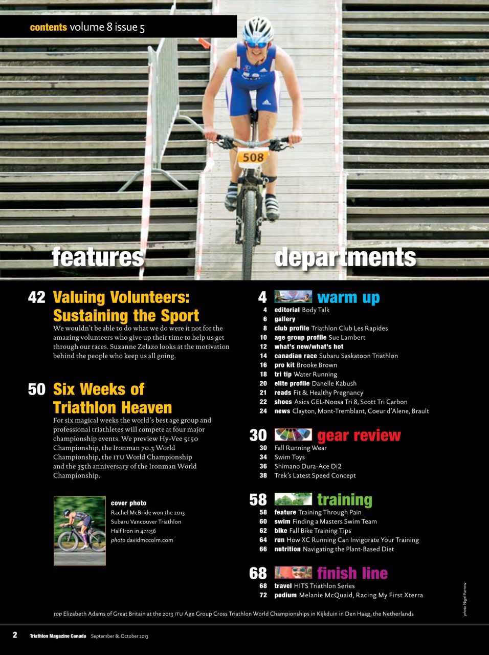 Triathlon Magazine Canada Preview Pages