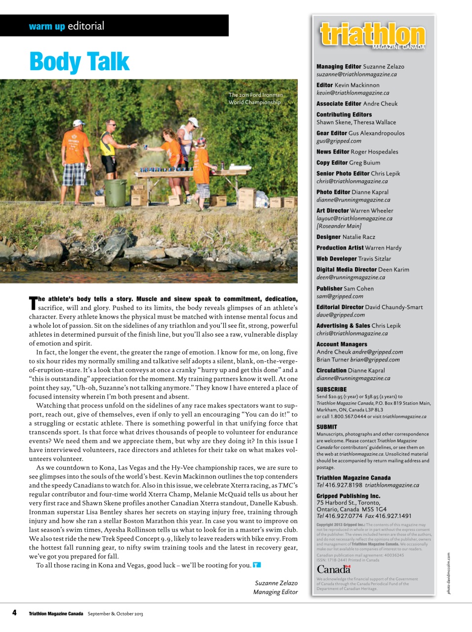 Triathlon Magazine Canada Preview Pages