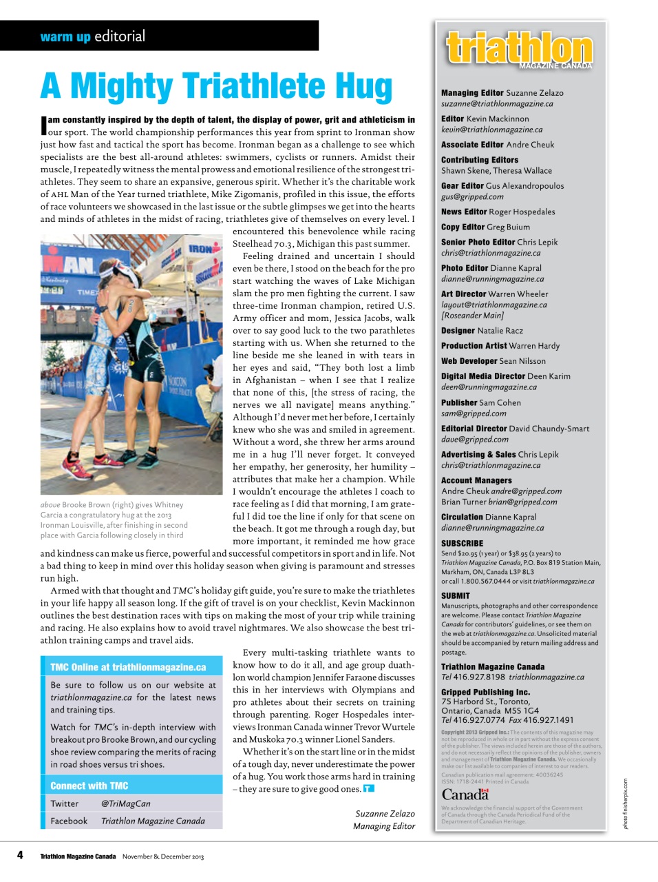 Triathlon Magazine Canada Preview Pages