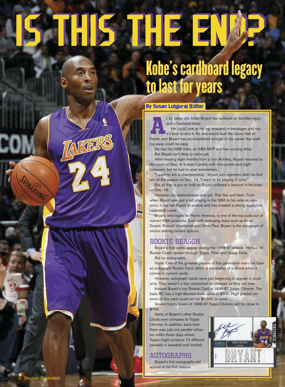 Beckett Basketball Magazine Preview Pages