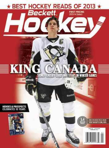 Beckett Hockey Magazine issue February 2014