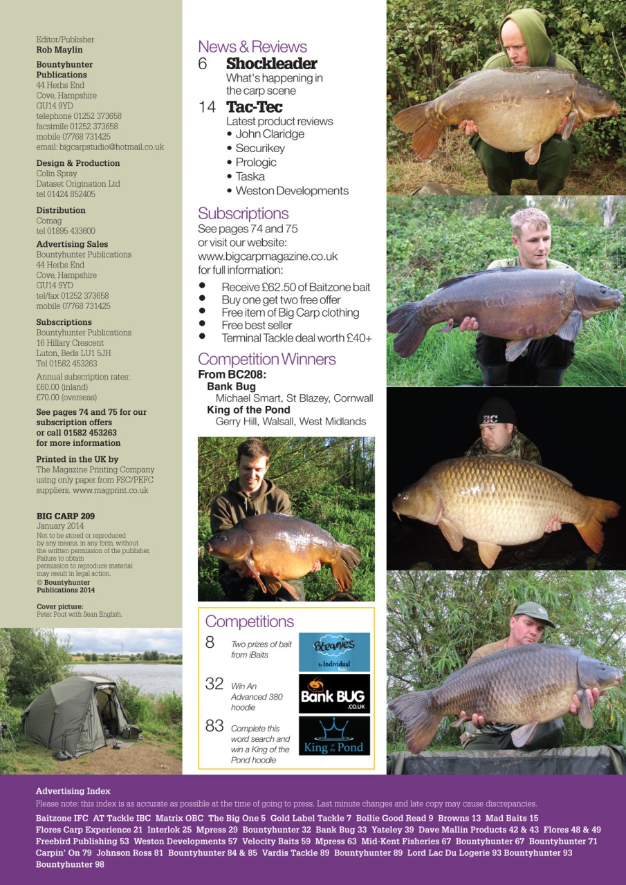 Big Carp Magazine Preview Pages