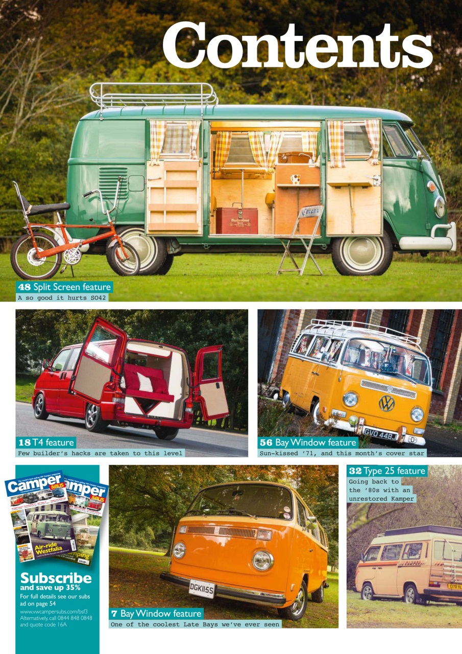 VW Camper Preview Pages