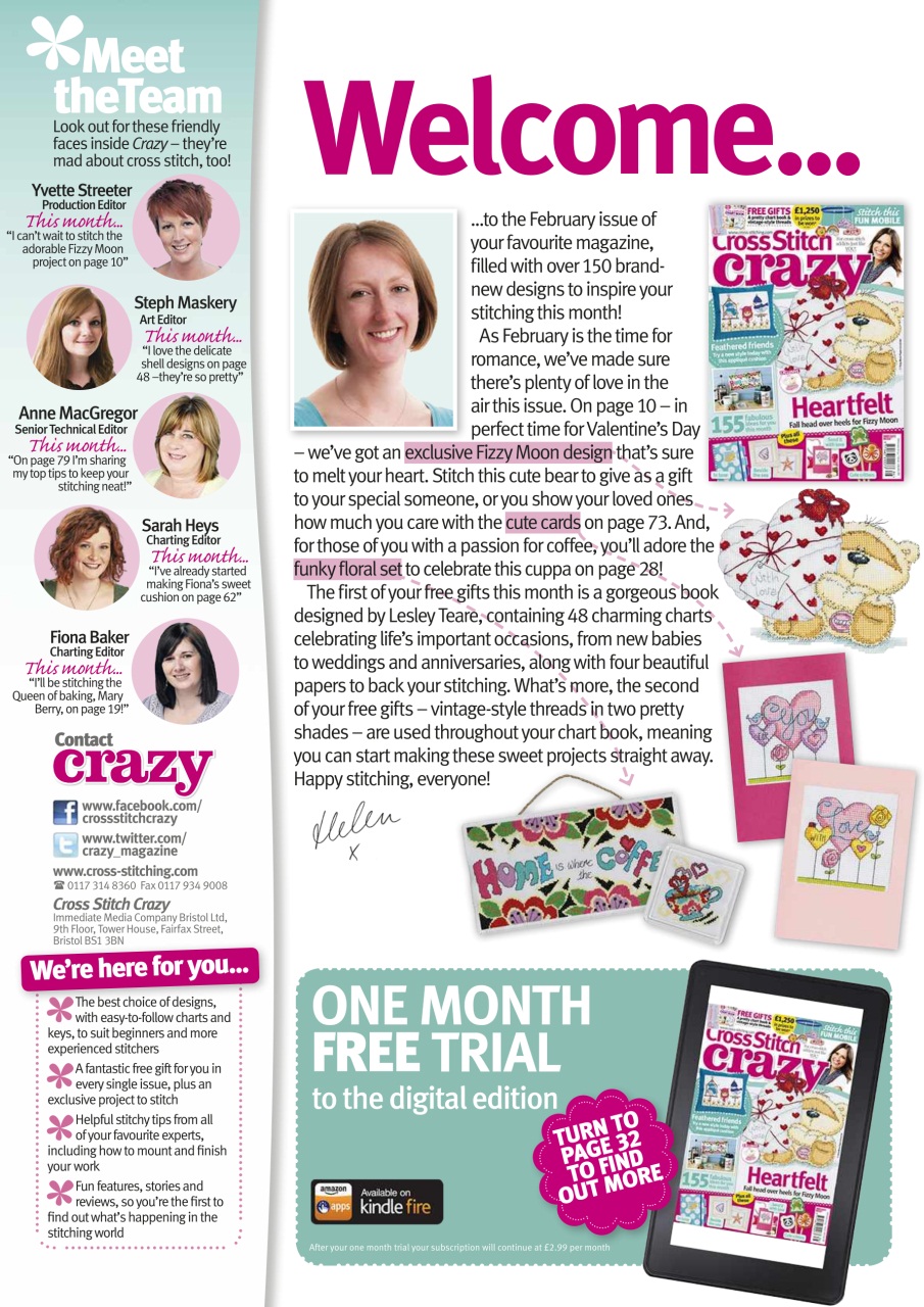 Cross Stitch Crazy Preview Pages