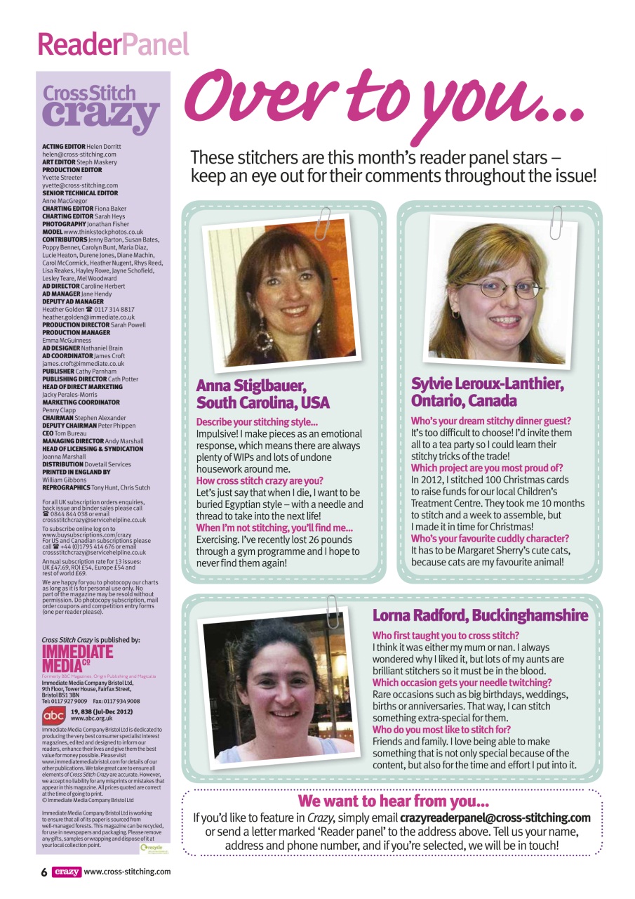 Cross Stitch Crazy Preview Pages