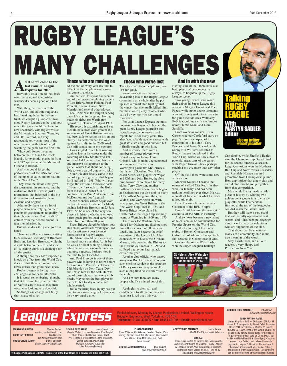 League Express Preview Pages