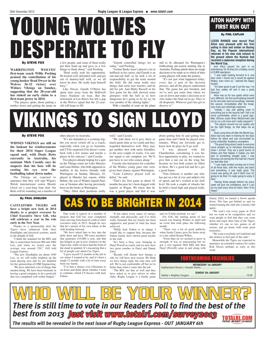 League Express Preview Pages