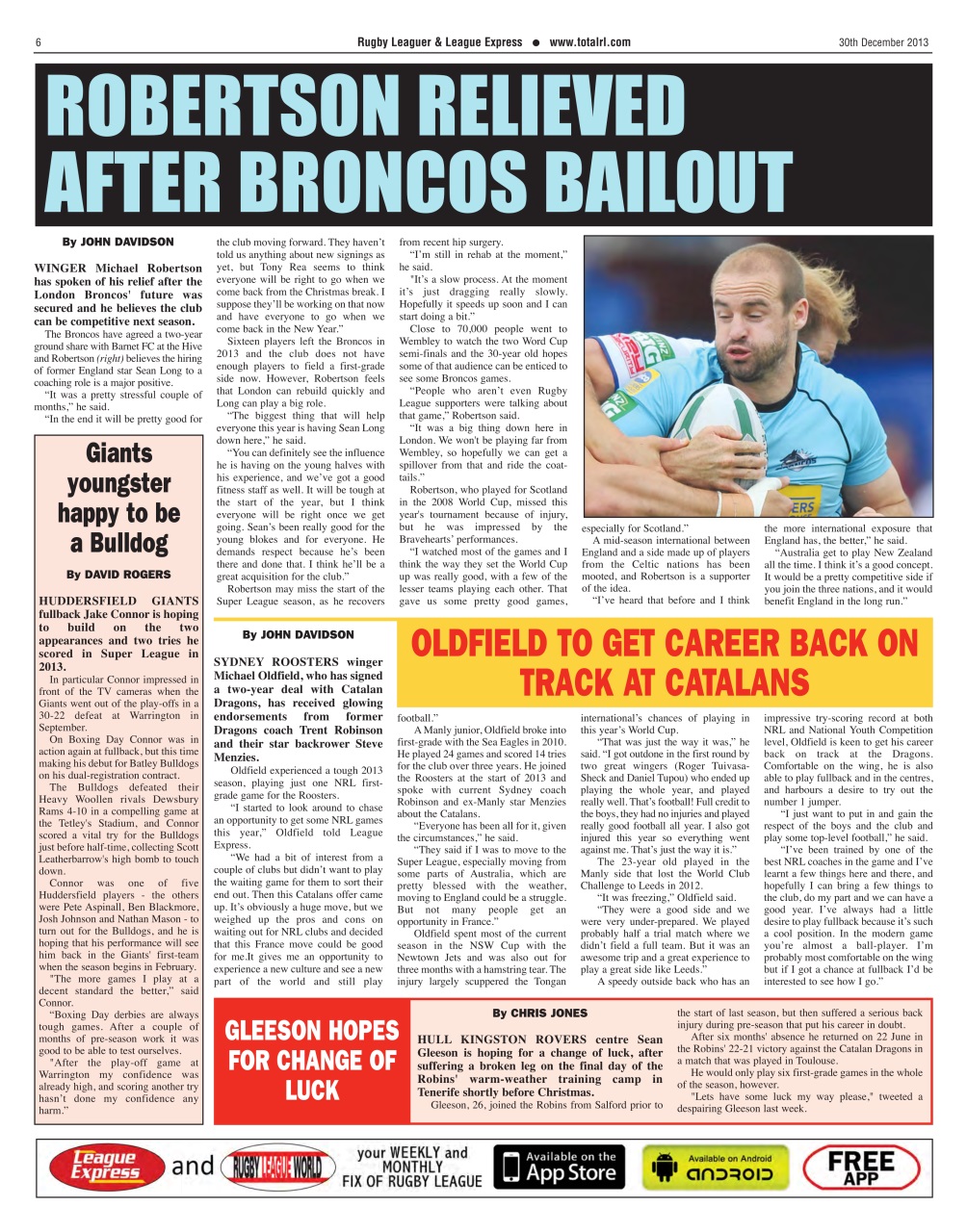 League Express Preview Pages