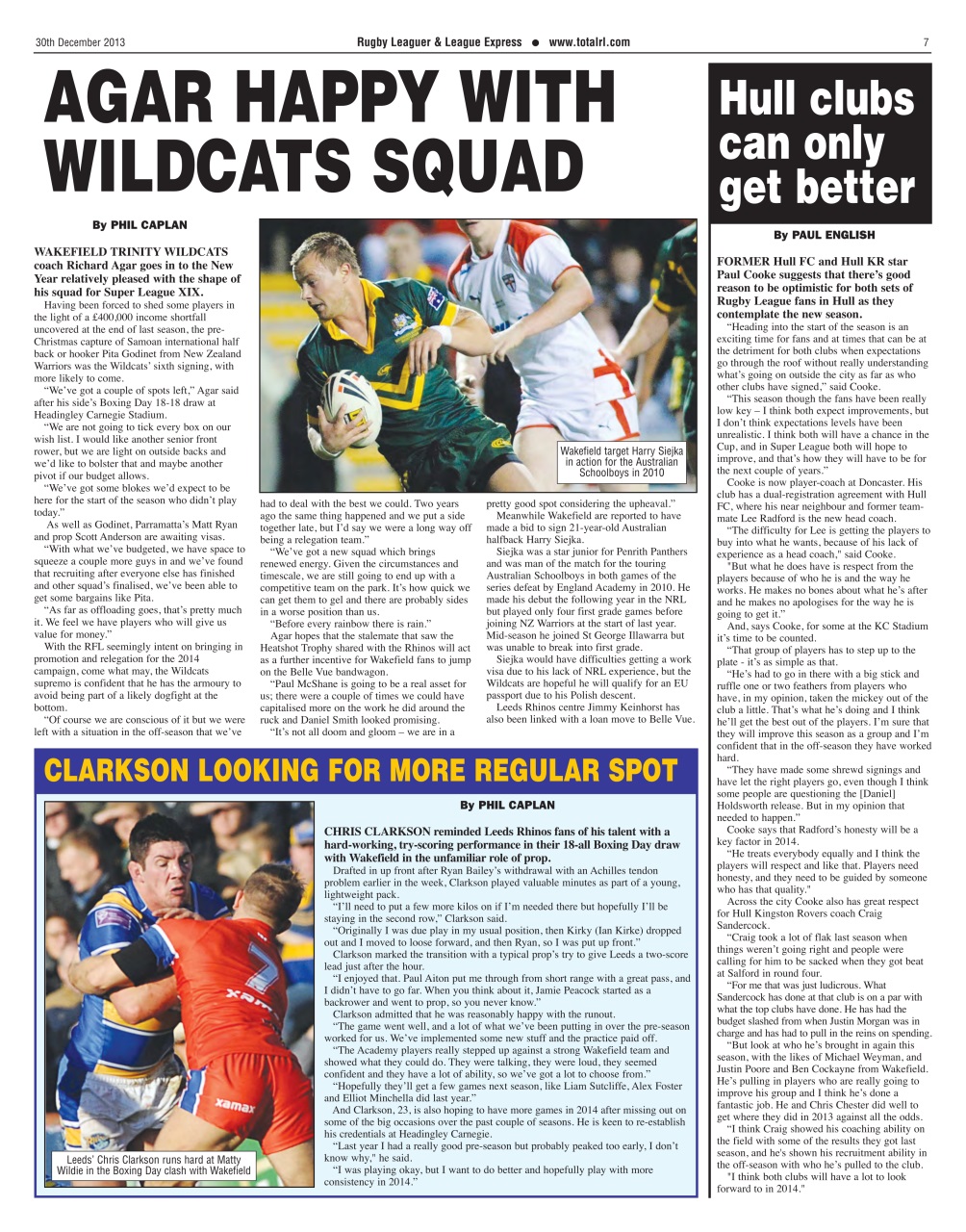 League Express Preview Pages