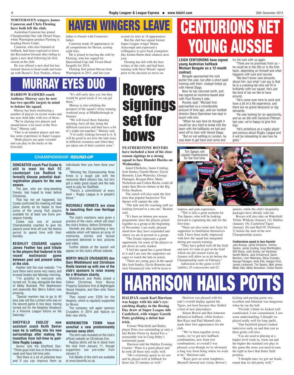 League Express Preview Pages