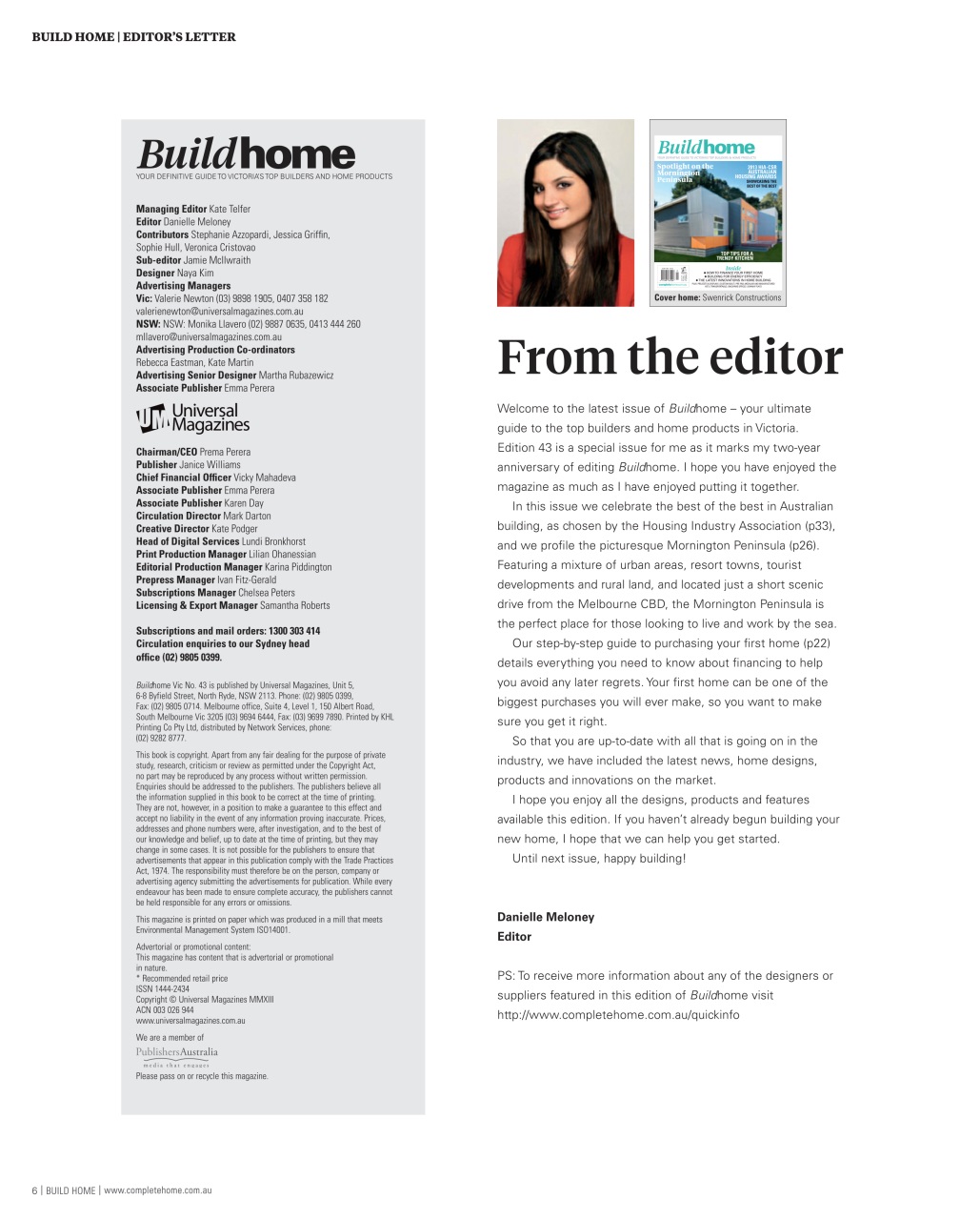 Build Home Victoria Preview Pages