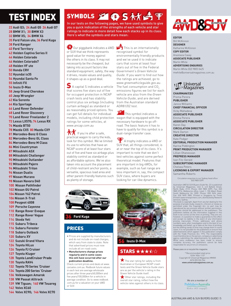 Australian 4WD and SUV Buyers Guide Preview Pages