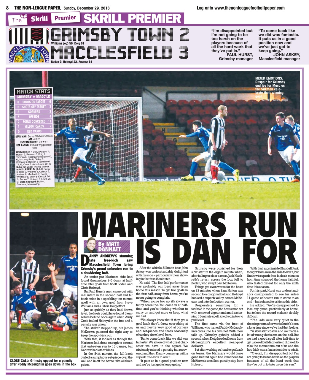 The Non-League Football Paper Preview Pages