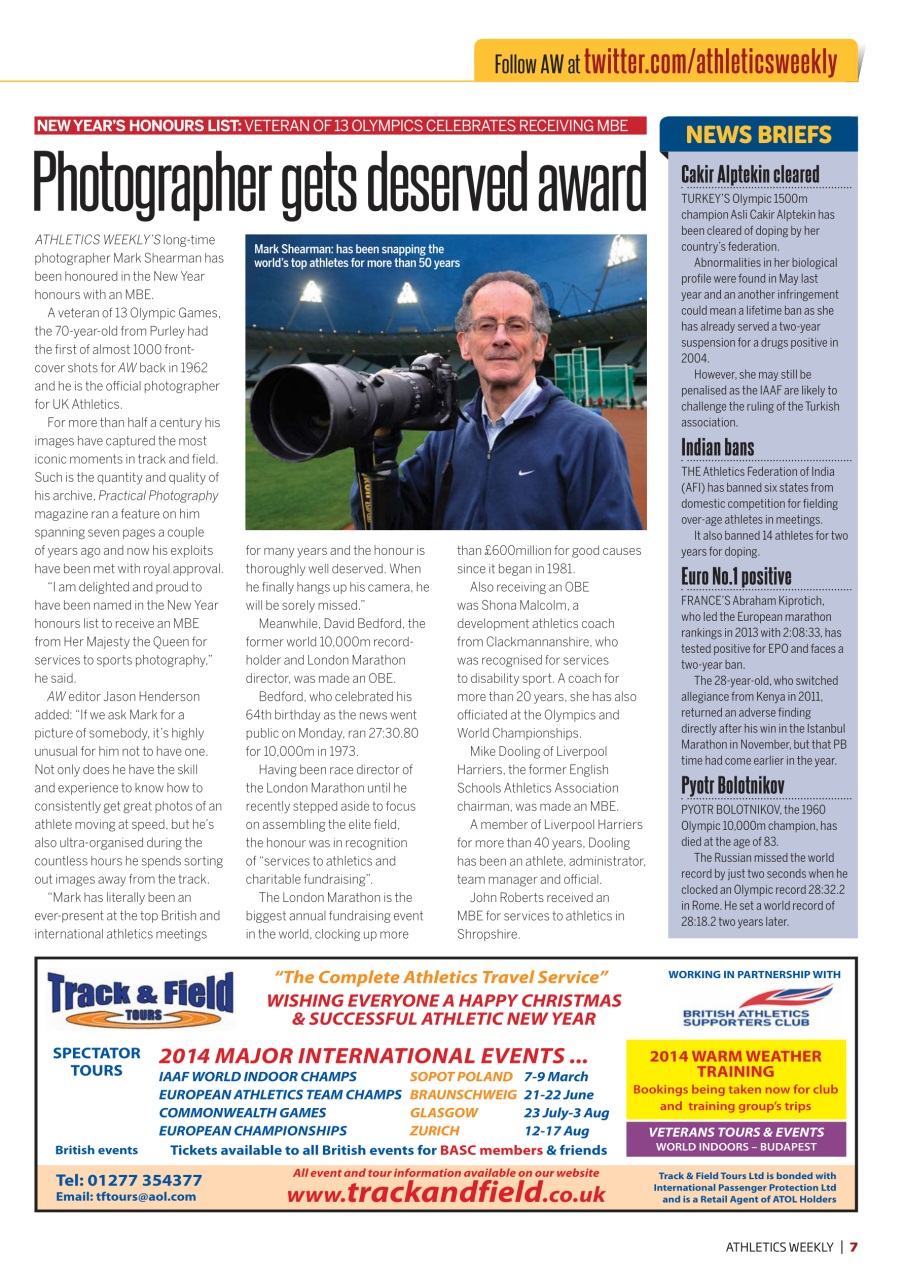 AW – Athletics Weekly Magazine Preview Pages