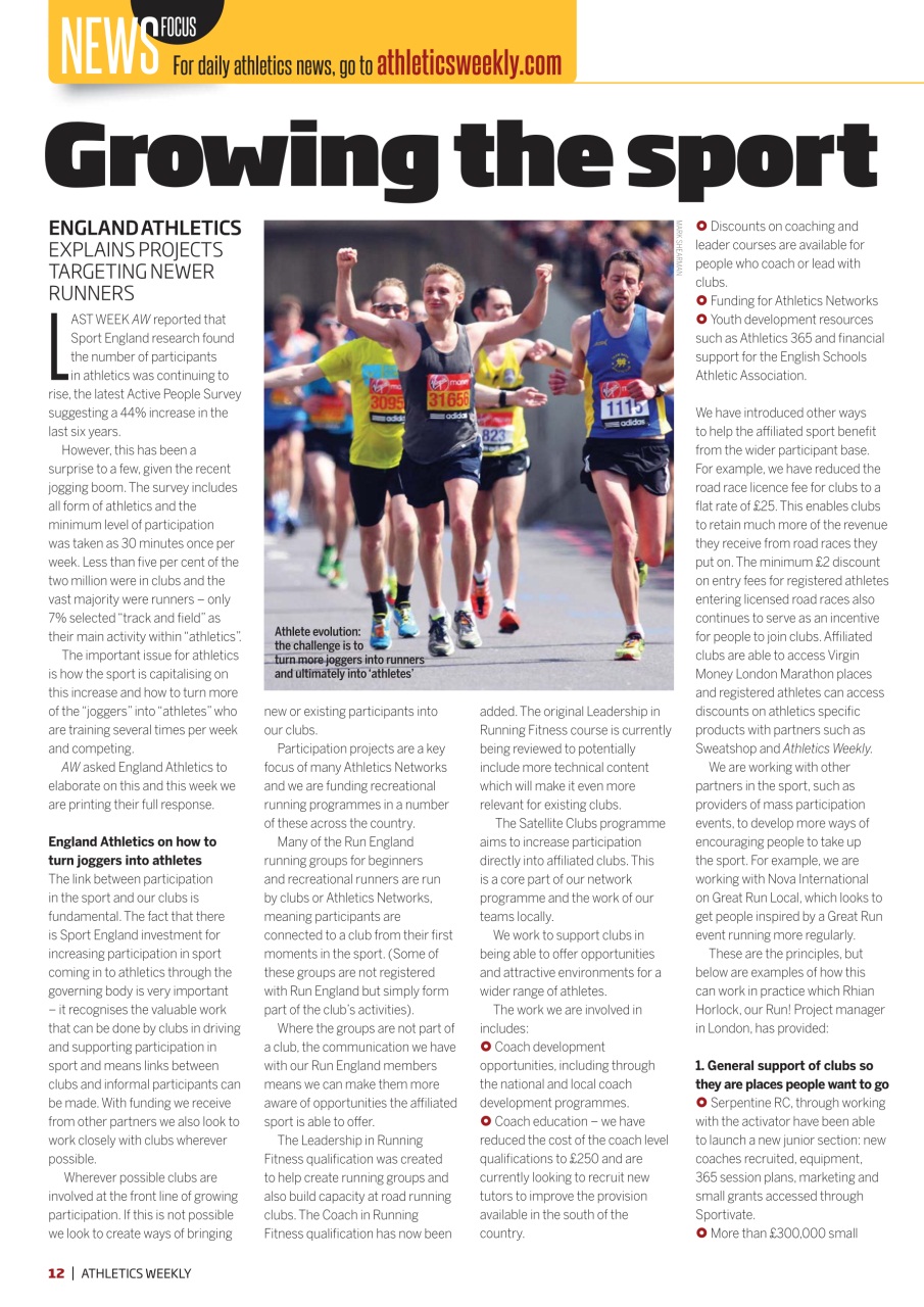 AW – Athletics Weekly Magazine Preview Pages
