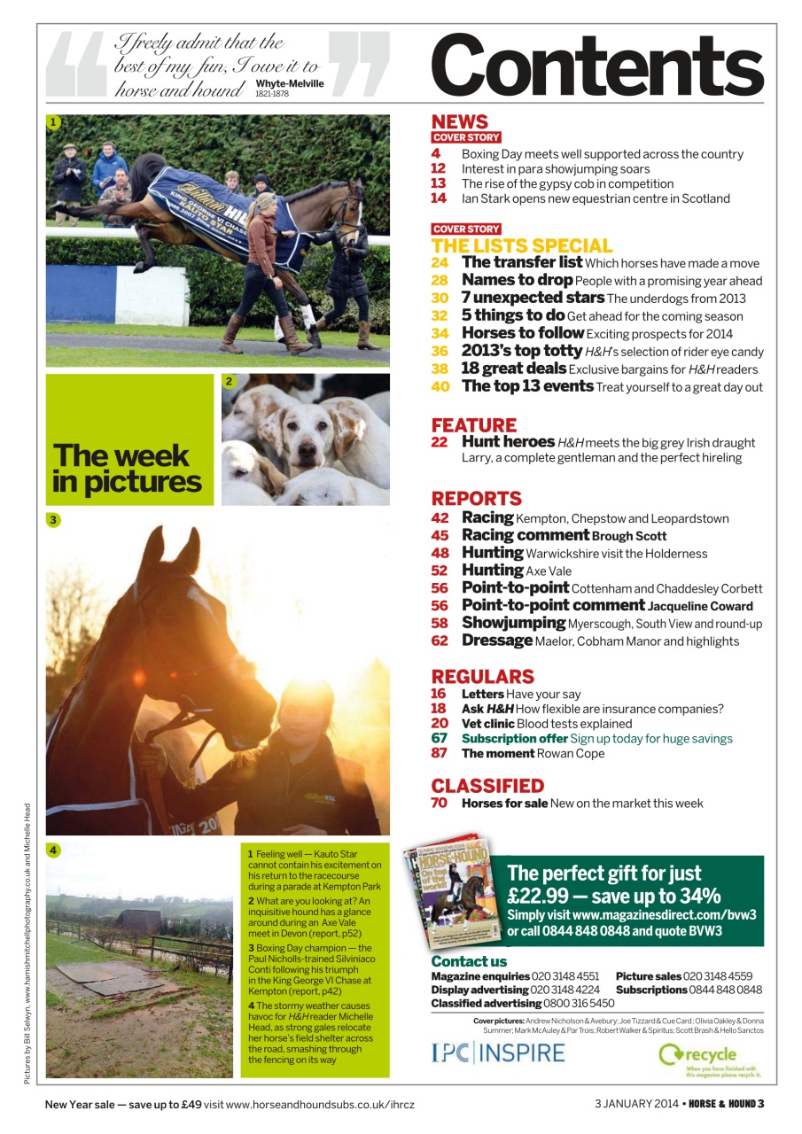 Horse & Hound Preview Pages