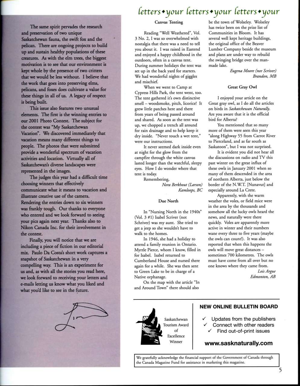 Prairies North Magazine Preview Pages