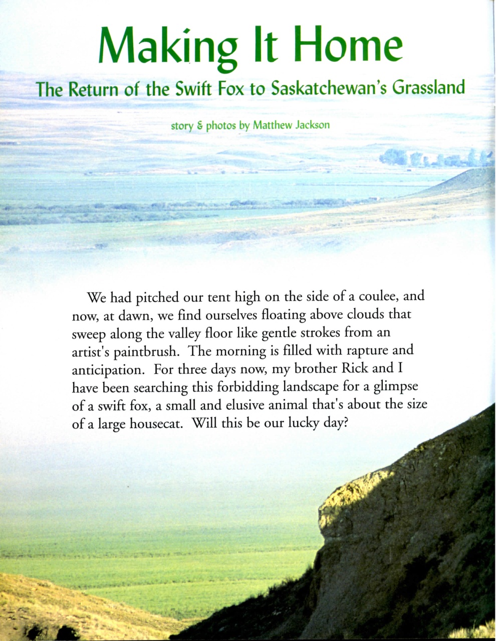 Prairies North Magazine Preview Pages