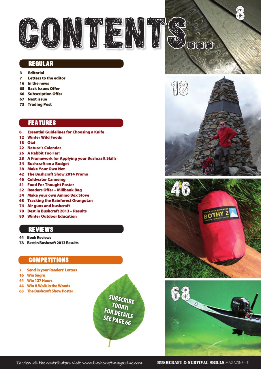 Bushcraft & Survival Skills Magazine Preview Pages