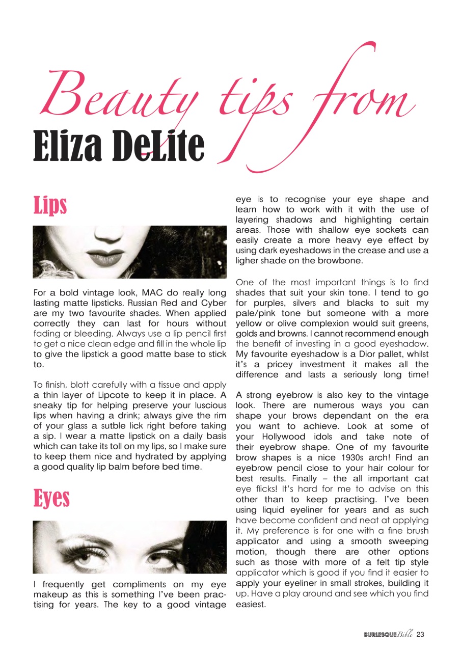 Burlesque Bible Preview Pages