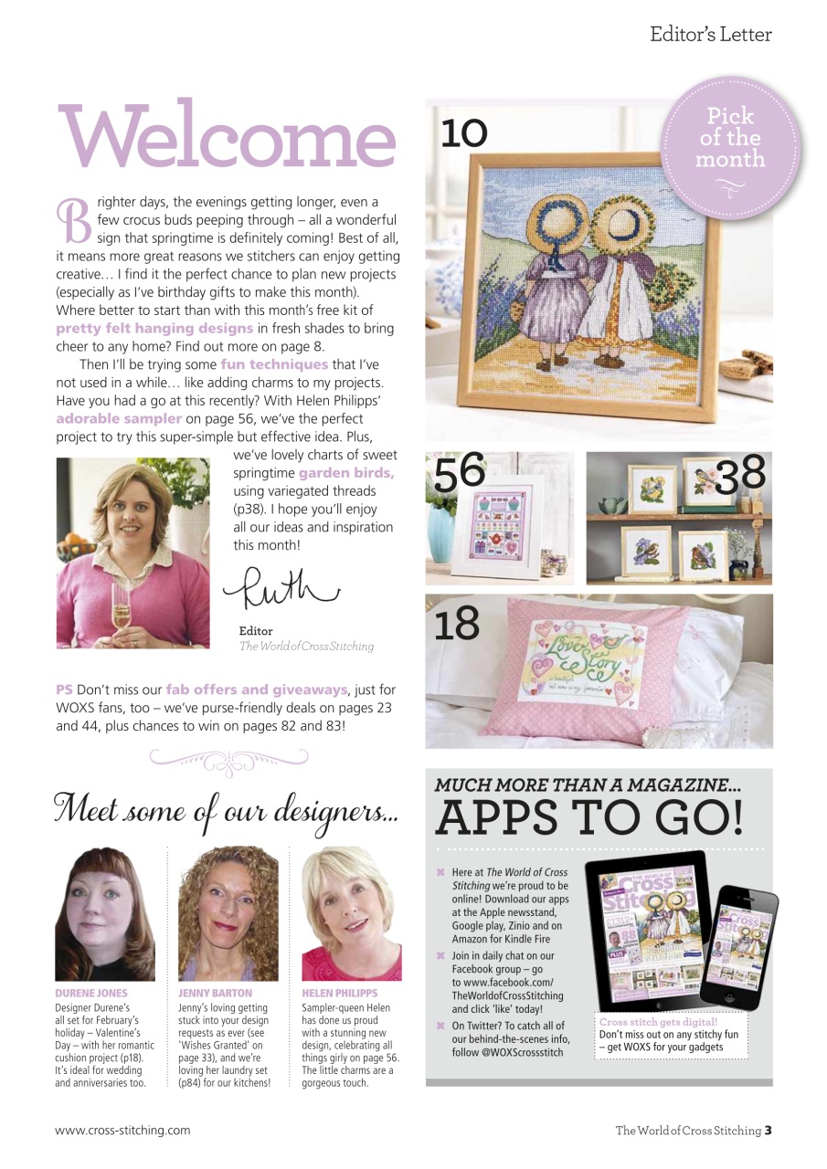 The World of Cross Stitching Preview Pages
