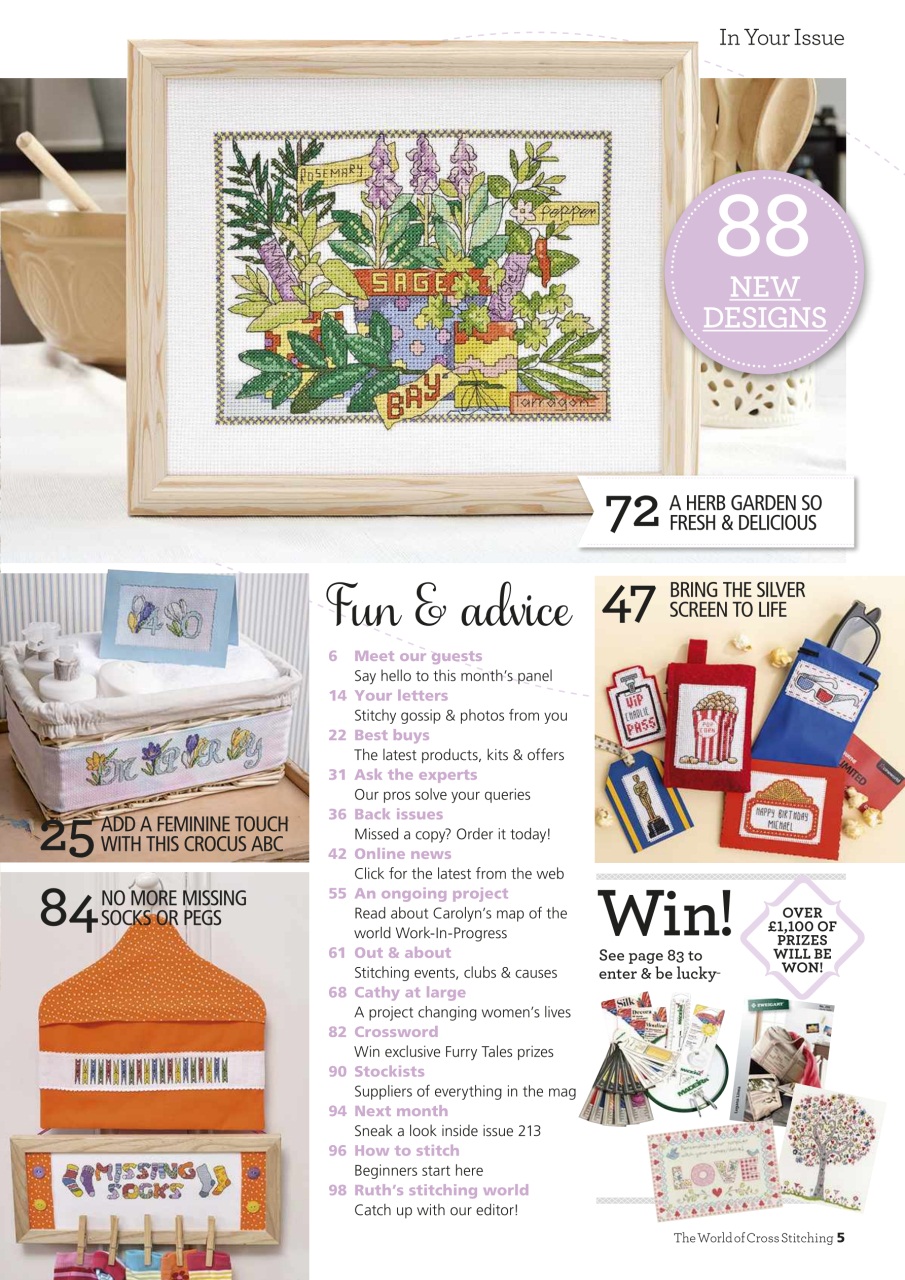 The World of Cross Stitching Preview Pages