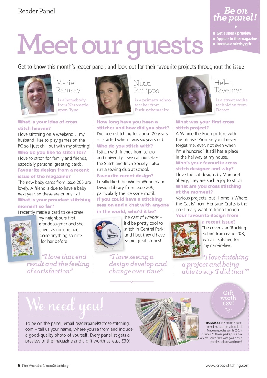 The World of Cross Stitching Preview Pages