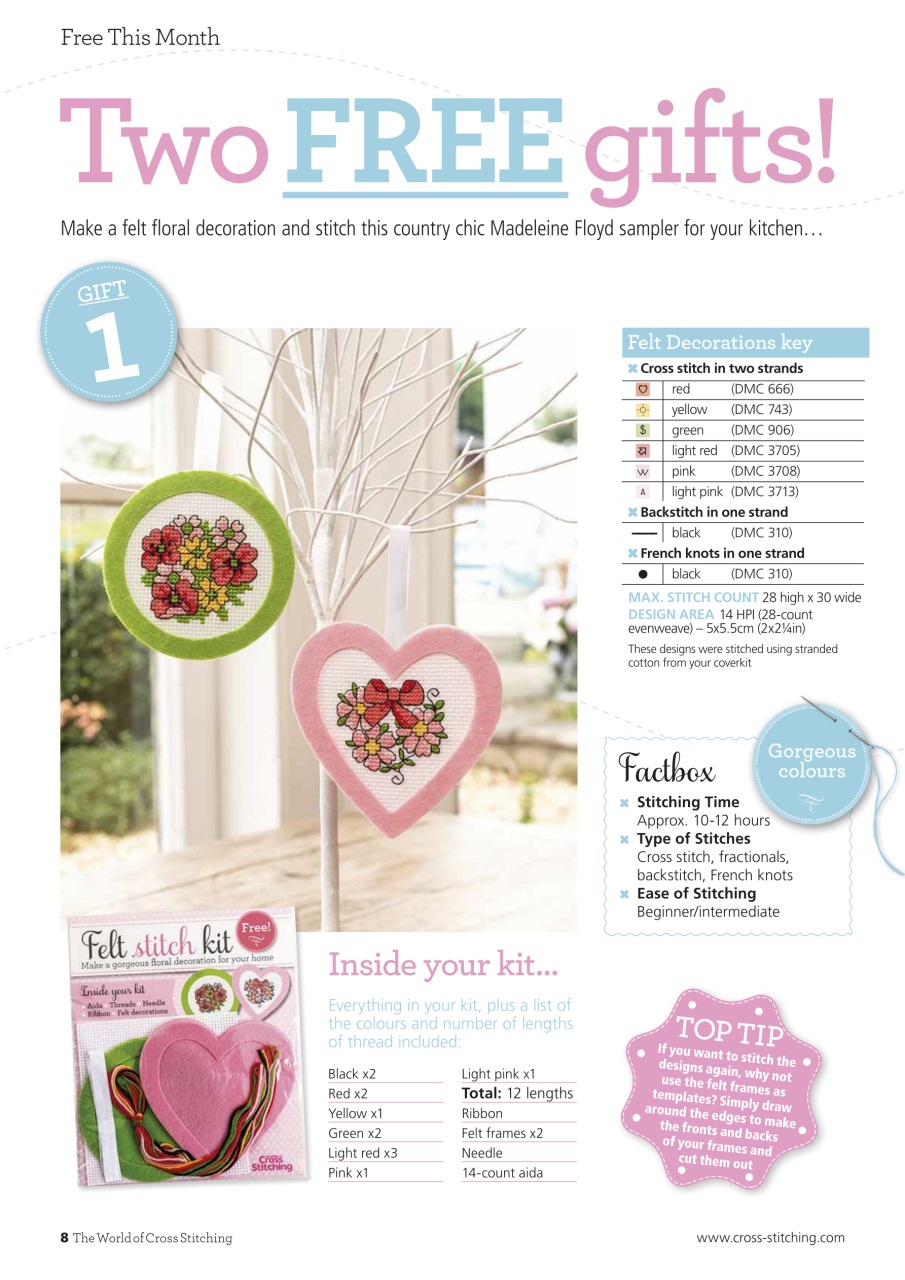 The World of Cross Stitching Preview Pages