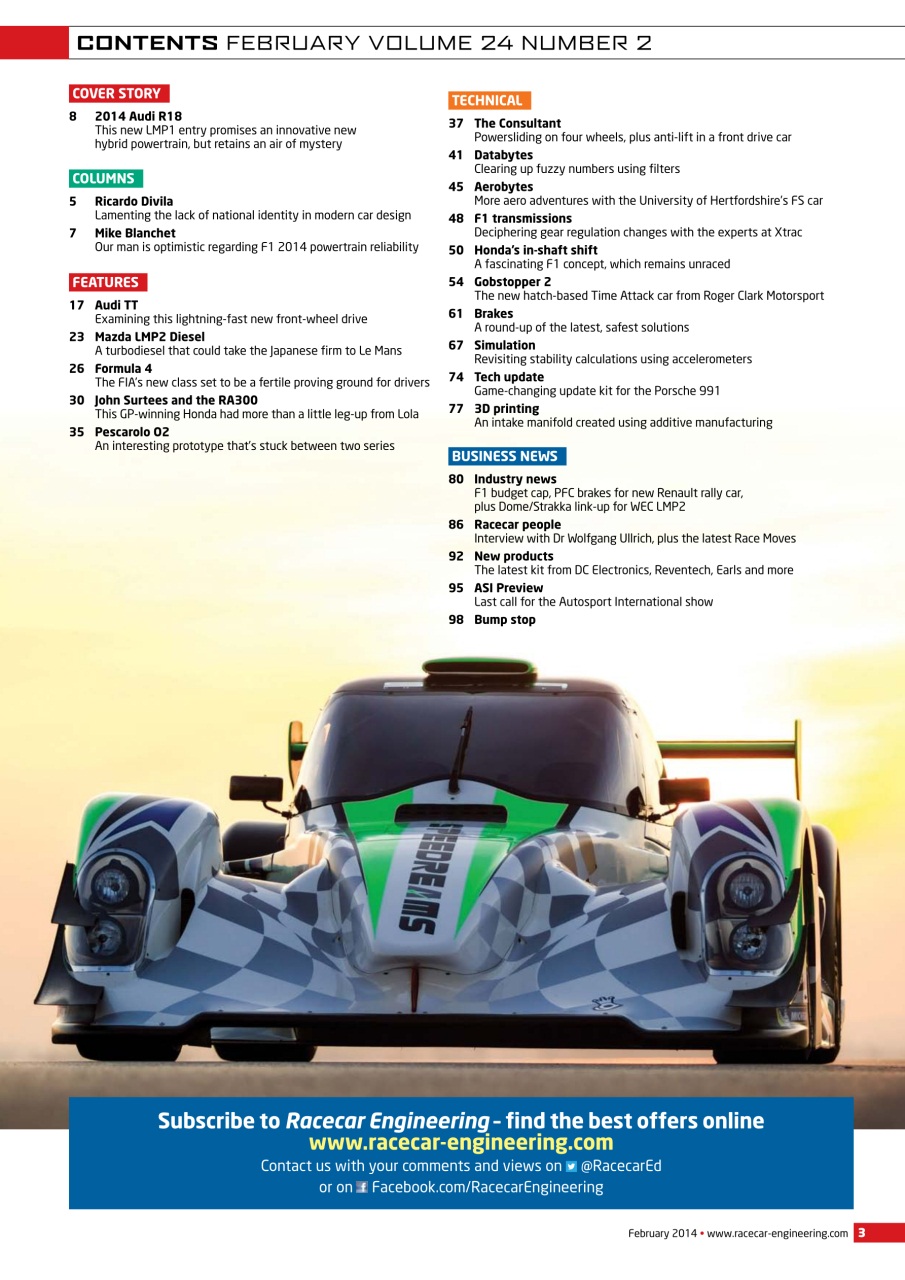 Racecar Engineering Preview Pages