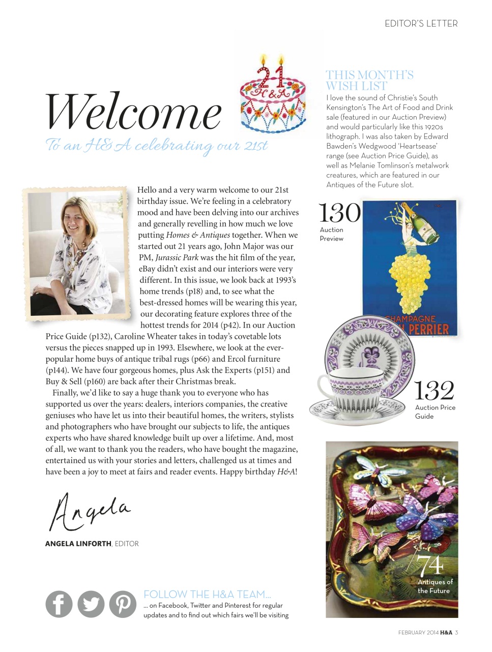 Homes & Antiques Magazine Preview Pages