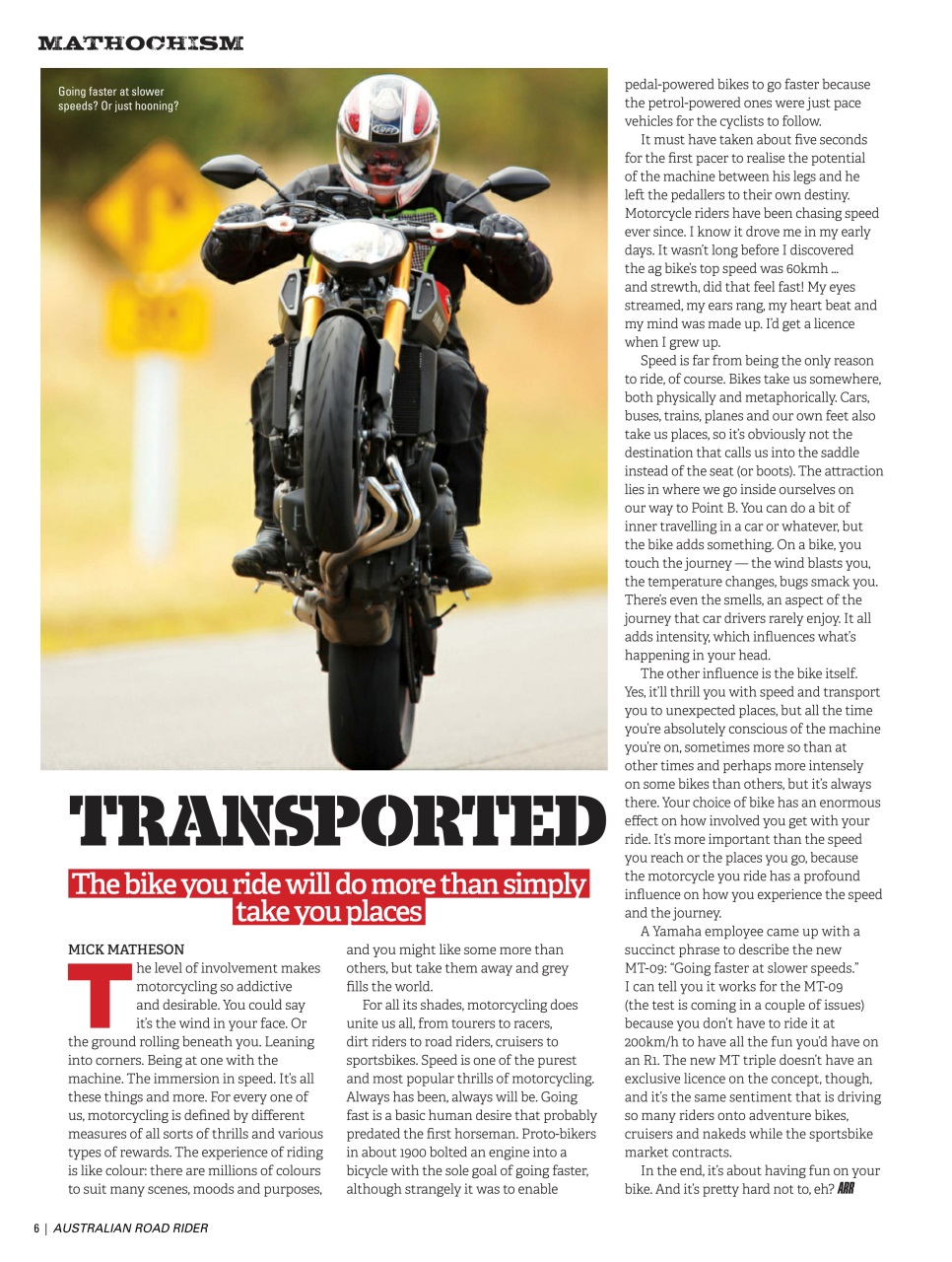 Australian Road Rider Preview Pages