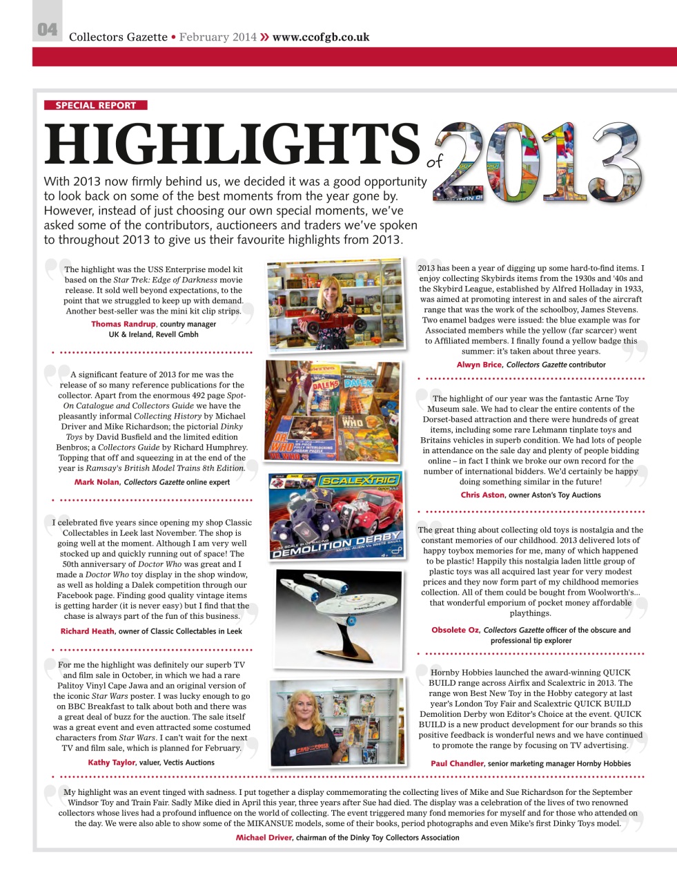 Collectors Gazette Preview Pages