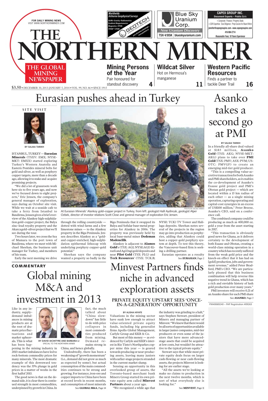 The Northern Miner Preview Pages