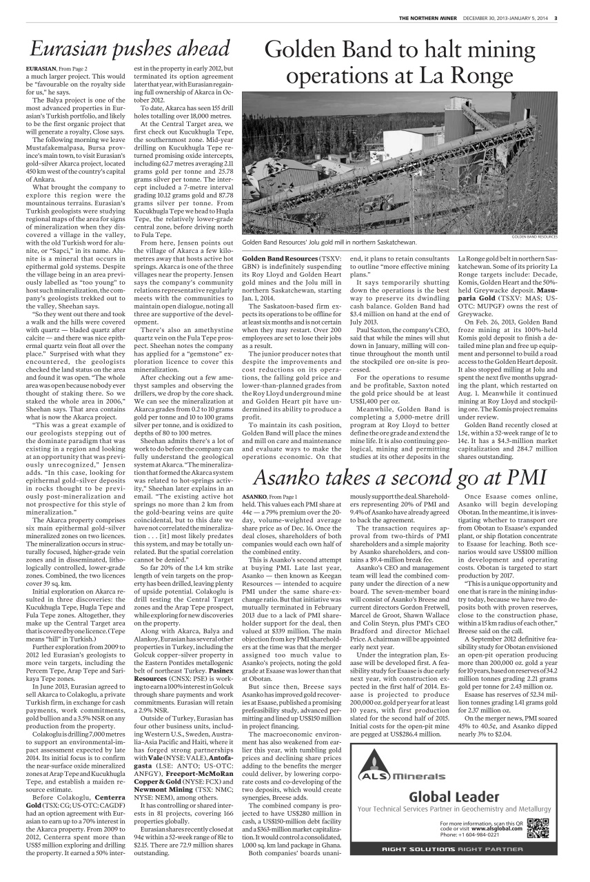 The Northern Miner Preview Pages