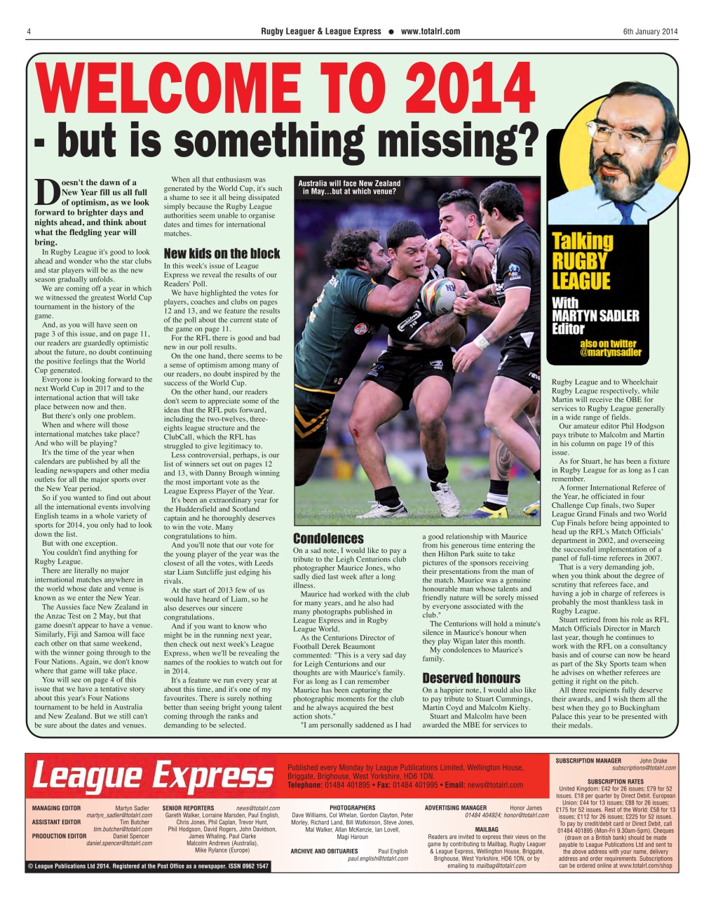 League Express Preview Pages