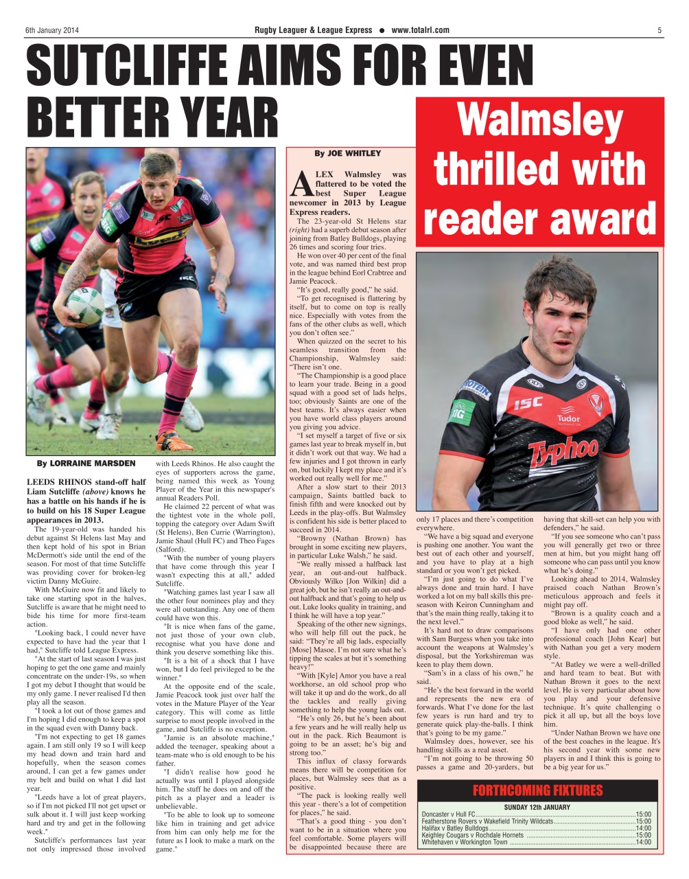 League Express Preview Pages