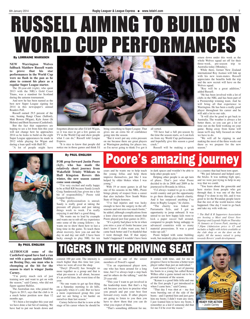 League Express Preview Pages
